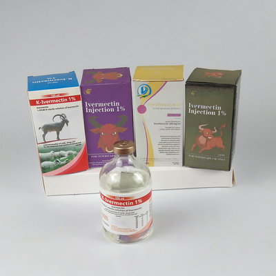 Ветеринарная вводимая впрыска Ivermectin 1% лекарств для заболеваний 50ml 100ml скотин и свинeй паразитных