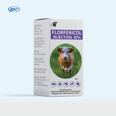 Антибиотики лекарств 50ml 100ml впрыски Florfenicol 30% ветеринарные вводимые для животных