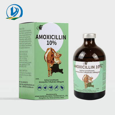 Впрыска Amoxicillin лекарств 150mg/ml 10% ветеринарной медицины икр внутримышечная