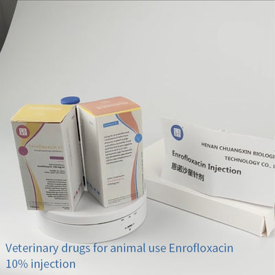 Китайские поставщики продают ветеринарную вводимую впрыску оптом Enrofloxacin лекарств для свиней собак