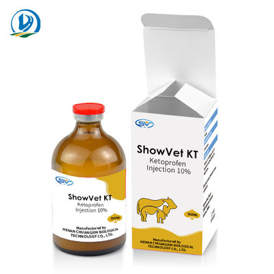 Лекарства жидкостной впрыски кетопрофена ветеринарные вводимые 10% 100ml для скотин собак