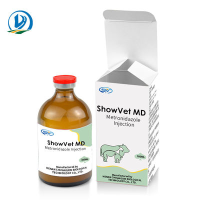 Впрыска 100ml Metronidazole лекарств GMP ветеринарная вводимая для верблюда свиньи овец лошади скотин