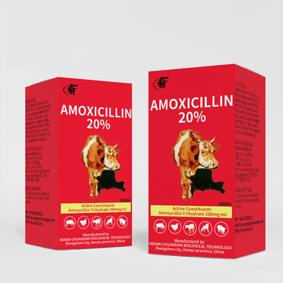 Ветеринарная вводимая поставка впрыски Amoxicillin 20% лекарств от китайских изготовителей