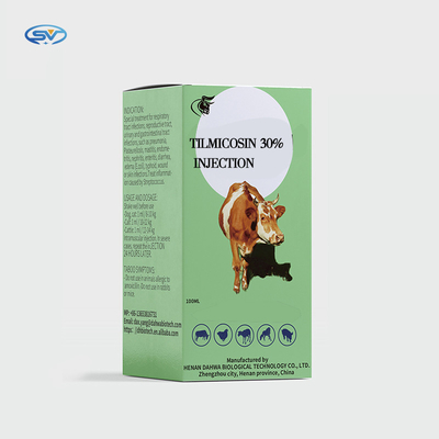 Впрыска 30% CAS108050-54-0 Tilmicosin ветеринарного вводимого фосфата Tilmicosin скотин лекарств Subcutaneous