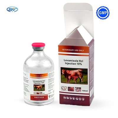 Ветеринарная вводимая впрыска 10% Hcl Levamisole лекарств для скотин телится лошади коз овец верблюда