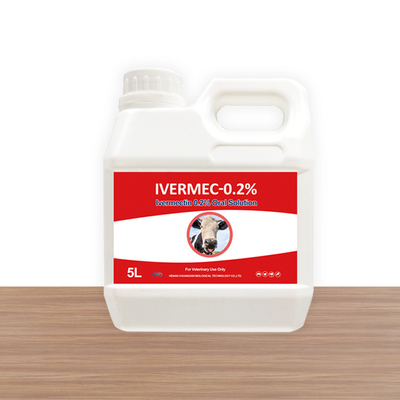 Ветеринарная устная медицина Ivermectin решения 0,2% устных решения для скотин и овец