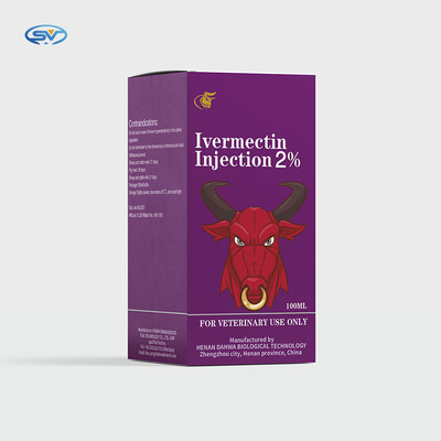 Лекарства впрыски Ivermectin 1% ветеринарные вводимые для скотин и свинeй коз