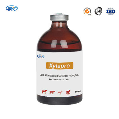 Ветеринарная вводимая впрыска лекарств 100mg Xylazine хлористоводородная для лошадей и транквилизаторов и Antiemetic Cervidae