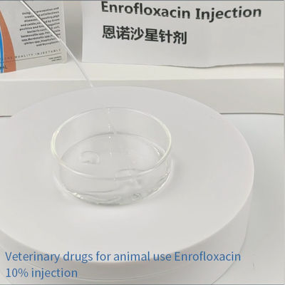 Впрыска Enrofloxacin 10% птицы свиньи лекарств ветеринарной медицины Pasteurellosis