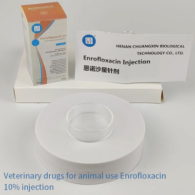 Впрыска Enrofloxacin 10% птицы свиньи лекарств ветеринарной медицины Pasteurellosis