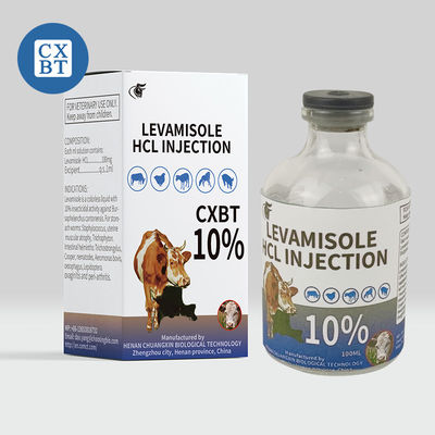 Ветеринарная медицина дает наркотики впрыске HCL 10% Levamisole лекарств ветеринарной медицины Imidazothiazole Anthelmintic