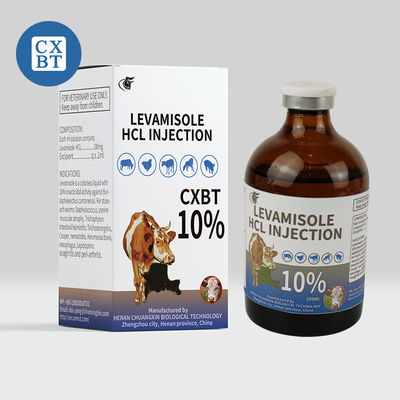 Ветеринарная медицина дает наркотики впрыске HCL 10% Levamisole лекарств ветеринарной медицины Imidazothiazole Anthelmintic