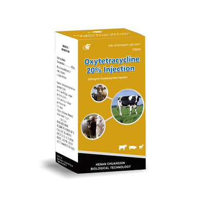 Ветеринарная вводимая впрыска HCl 20% окситетрациклина лекарств для медицин собак коз овец скотин животных